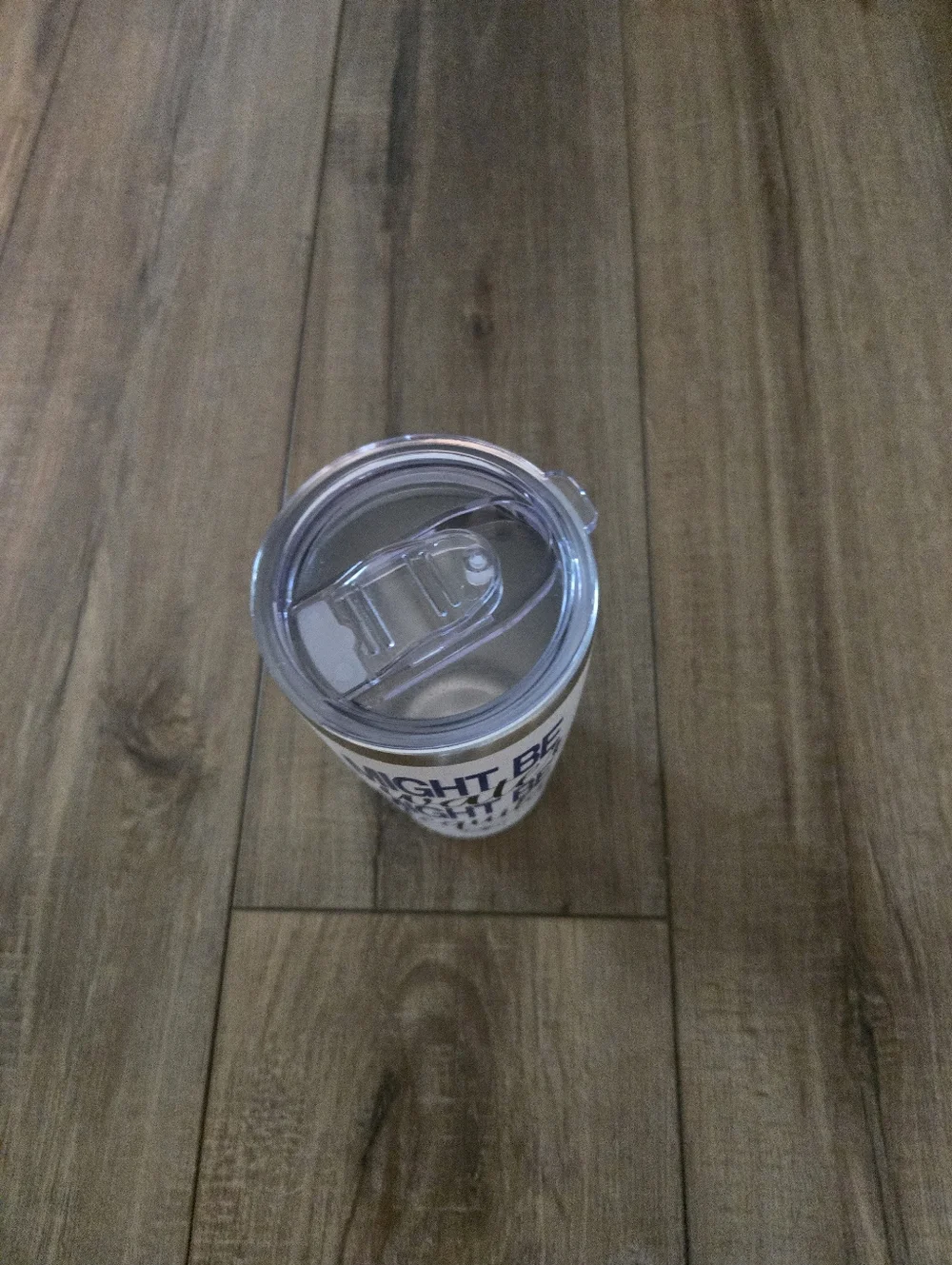 Insulated White Tumbler - 'Might Be Water Might Be Tequila' Tumbler